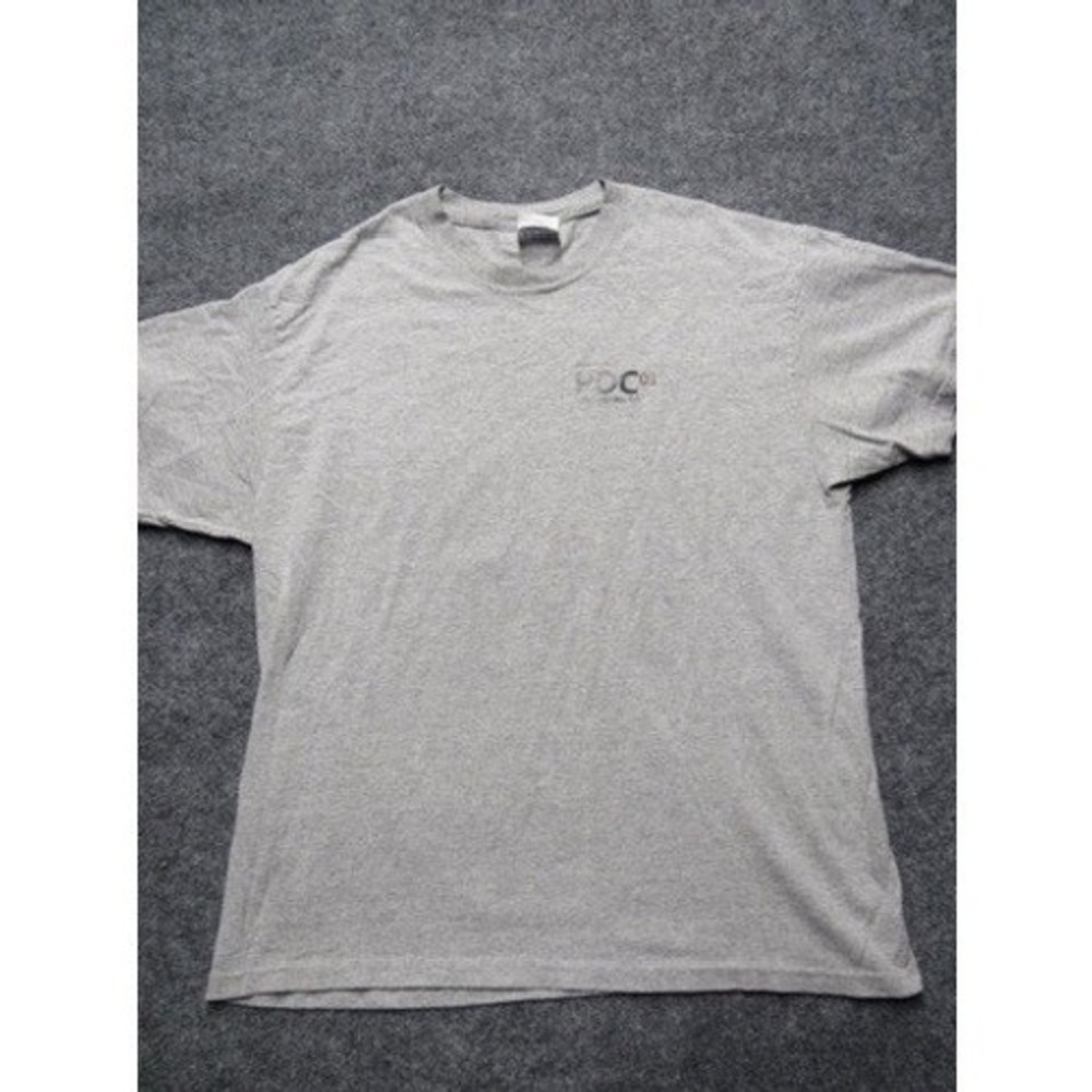 Vintage Microsoft PDC 2003 T-Shirt Mens XL Gray .NET Windows Longhorn Tech Tee